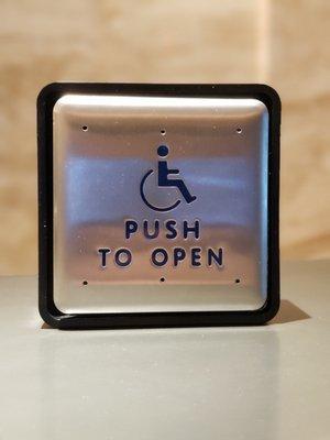 Automatic Door Square Button with Handicap Logo