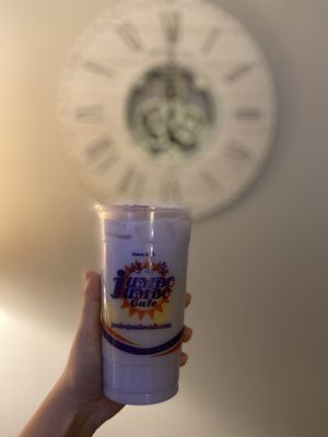 Taro Milk Tea (M): 75% sugar & Pudding