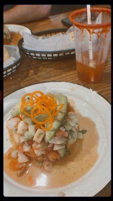 Small portion for the price .... Not the best ceviche I ever tasted .