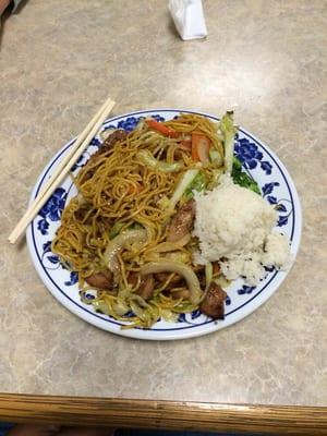 Chicken Yakisoba. $8.95