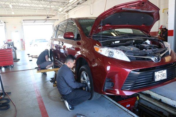 We employee only the best Toyota trained technicians to do repairs on your vehicles!