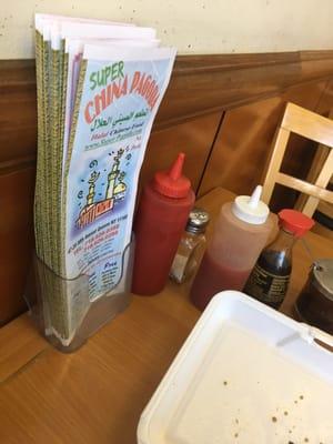 Menus on the side.