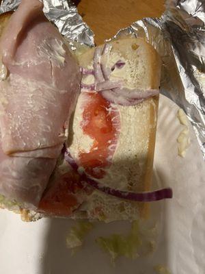 Toasted turkey grinder