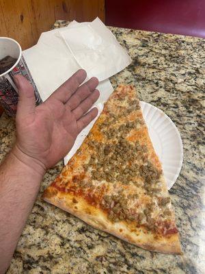 The slice. I wear size XL gloves