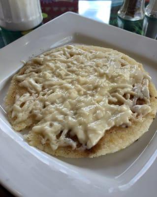 Arepa with queso