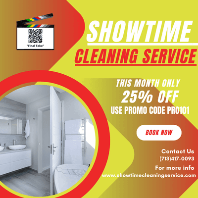 We are known for our discounts! Month of February only! Get 25% off your cleaning!