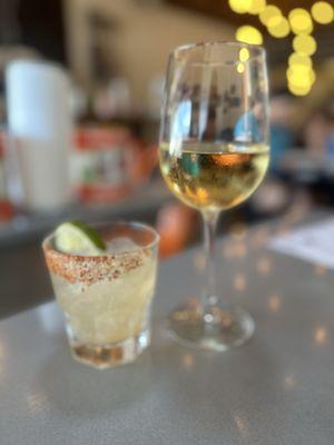 Margarita and House White (Spanish blend)