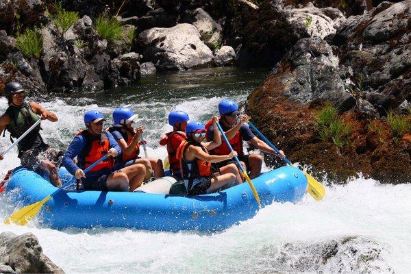 Trinity River Rafting, entering Hell Hole