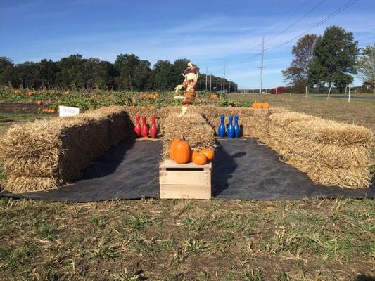 Pumpkin bowling!!