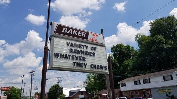 Always a pun on the marquee!