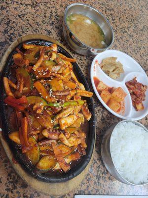 Spicy cuttlefish from Seoul Tofu House