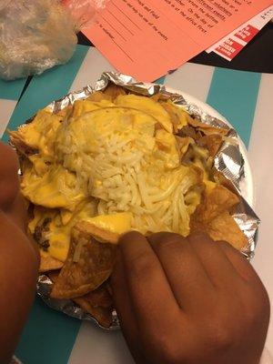 Asada nachos