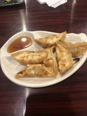 Pork dumplings fried