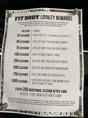 Loyalty rewards