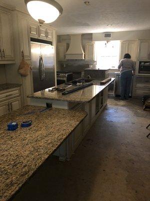 Granite tops we've installed