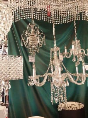 We offer a large selection of crystal lighting including crystal chandeliers and pendant lights.