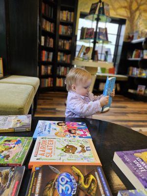 She found her book.