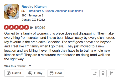 A review written by the owner!