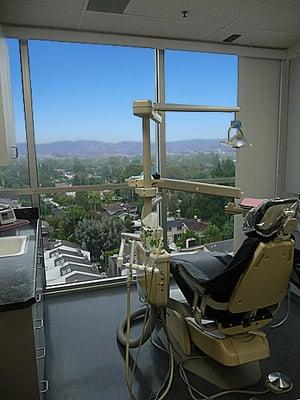 Enjoy a beautiful view of the San Fernando valley during your appointment!