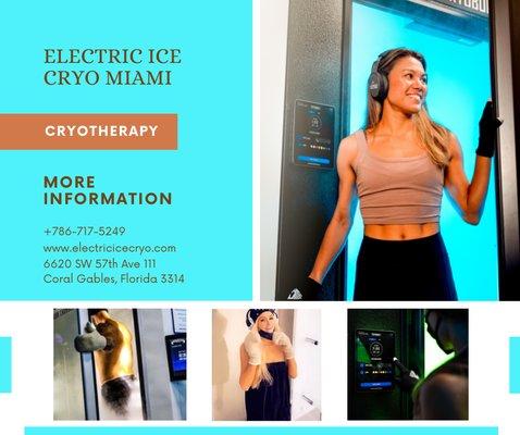 Whole body cryotherapy with Electric Ice Cryo Miami Florida South