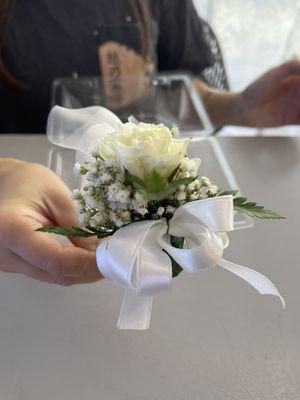 White Corsage $35