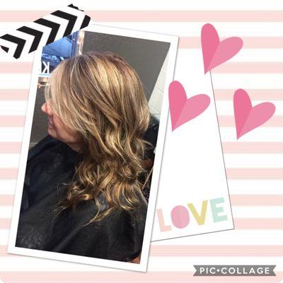 Love this, rich lowlights with blonde face framing! Cut & Color by KECIA @ 503-991-3503