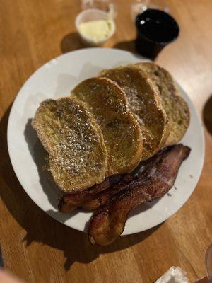 French toast and side of bacon