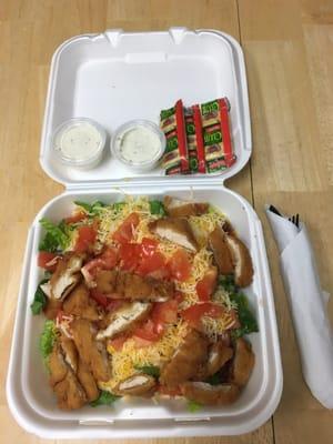 Large Crispy Chicken Salad "To Go".