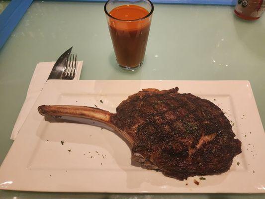 Enjoyed a tomahawk at lava for a board mtg.