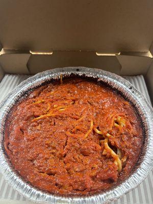 Baked spaghettI..... no cheese?!?!