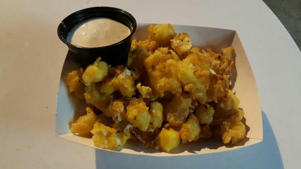 Fried Wisconsin cheese curds.