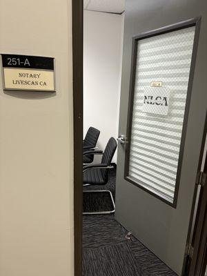 Our office is suite 251-A on the 2nd floor