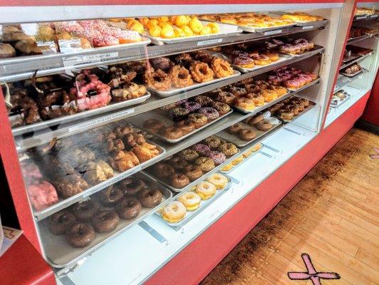 BoSa Donuts display