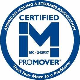 Moving Right Along moving truck AMSA (American Moving & Storage Association) ProMover ICC# MC 242537