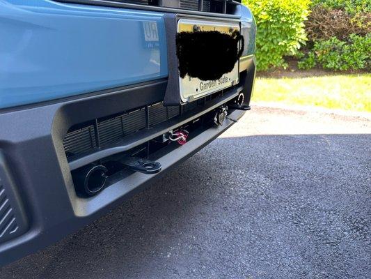 Install of the tow bar so clean.