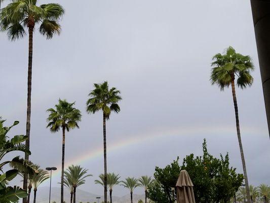 Rainbow from food court