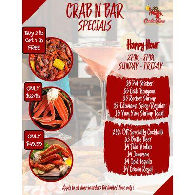 their happy hours menu