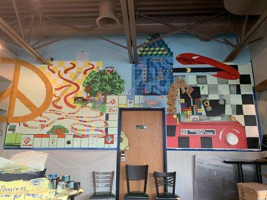 Work in progress-Mural Chadd's Bistro