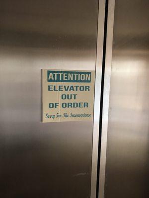 Heard from another tenant that this elevator has been broken for months.