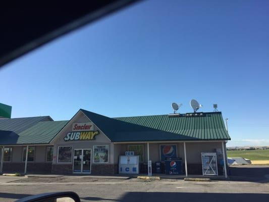 Gas station with subway