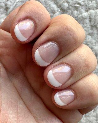 Extension w/ form French Manicure