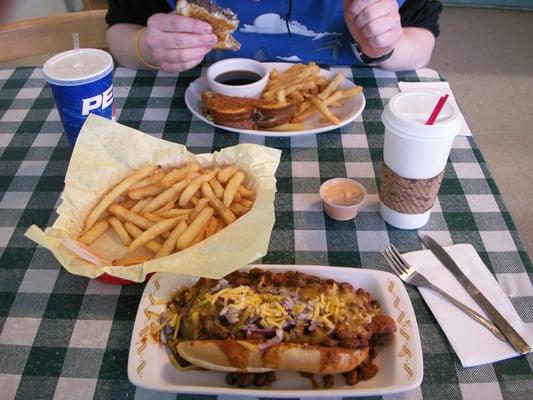 Foot long Chili dog!!!