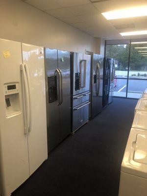 We sell Lightly used and new appliances