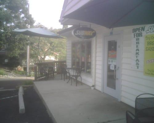 Front view of the restaurant