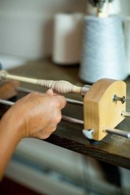 Our weaving studio at 51 Main Street in Historic Downtown Nantucket