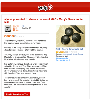 The original review can be seen here: http://www.yelp.com/biz/mac-macys-serramonte-mall-daly-city-2#hrid:XVFGlgzs0ySjCWEH1FEqCw