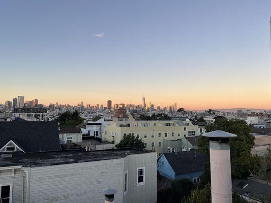 View from the rooftop terrace