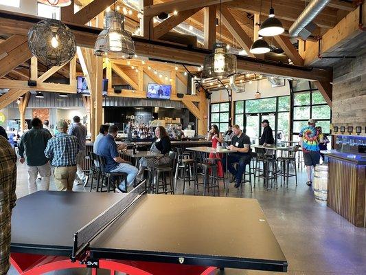 Inside dining area