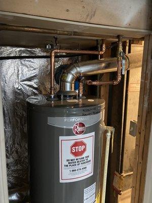 Standard water heater replacement.