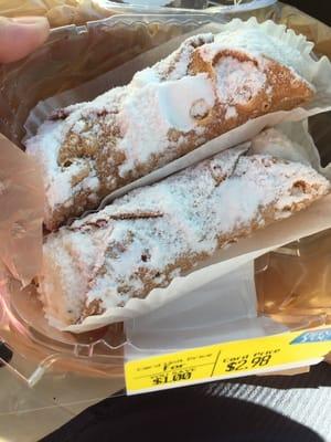 Cannolis from Bashas' bakery.